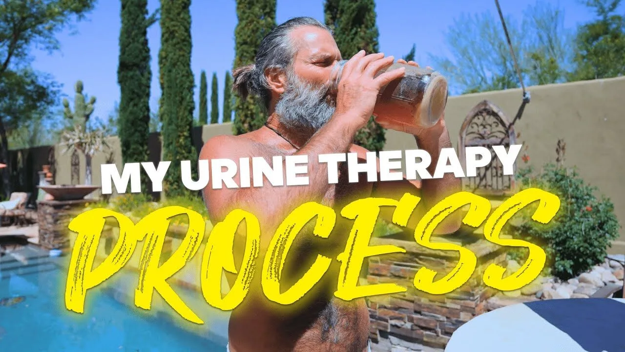 YouTube video thumbnail about urine therapy